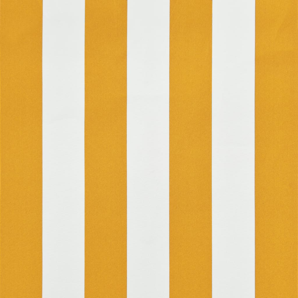 Luifel uittrekbaar 350x150 cm geel en wit