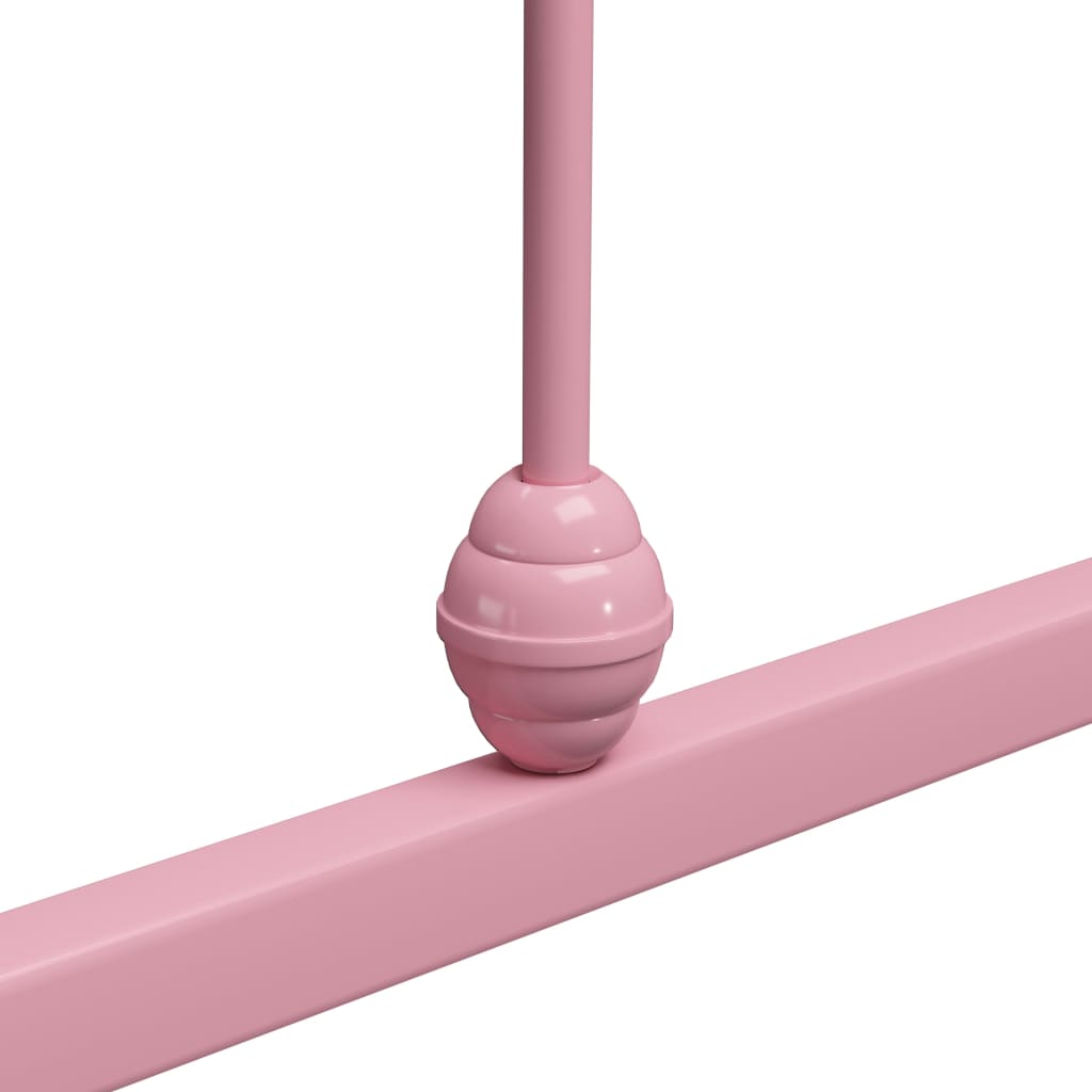 Bedframe metaal roze 140x200 cm