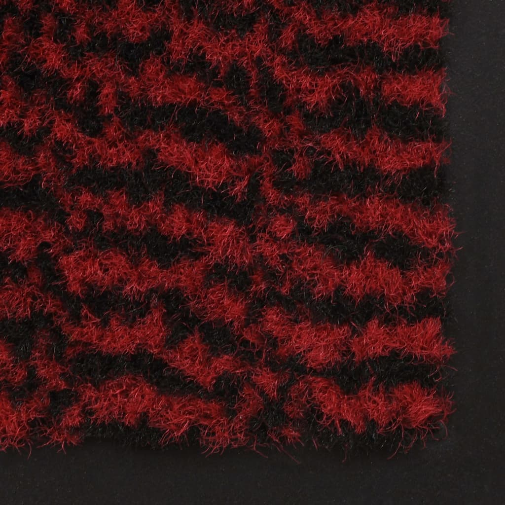 Droogloopmatten 2 st rechthoekig getuft 80x120 cm rood