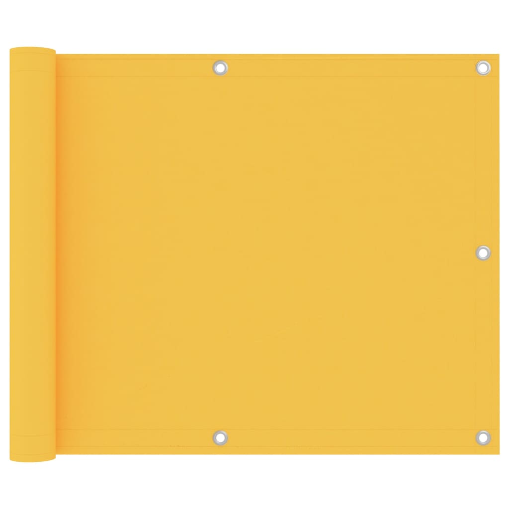 Balkonscherm 75x600 cm oxford stof geel