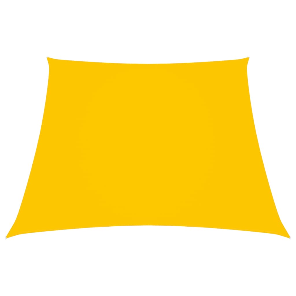 Zonnezeil trapezium 2/4x3 m oxford stof geel